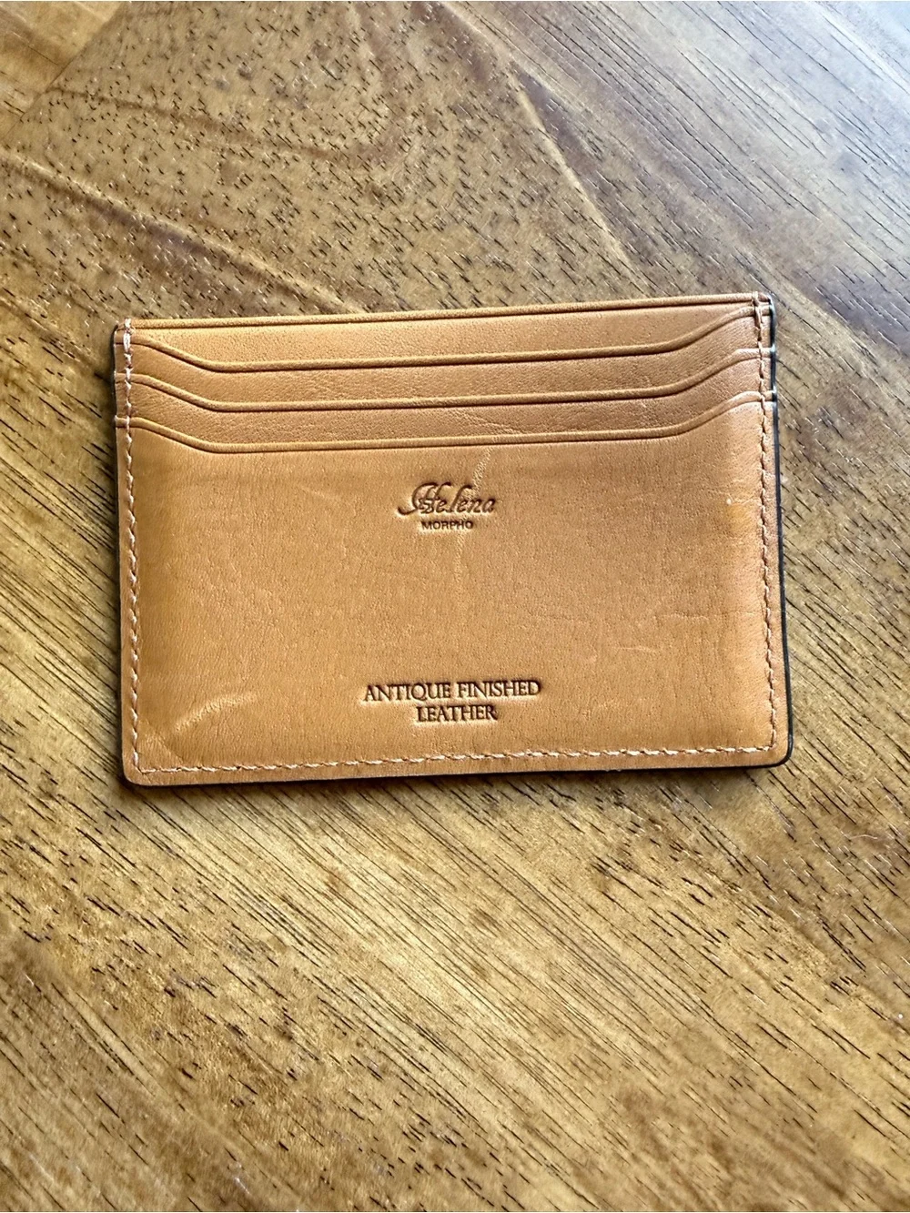 Helena Tan Leather Card & Key Holder